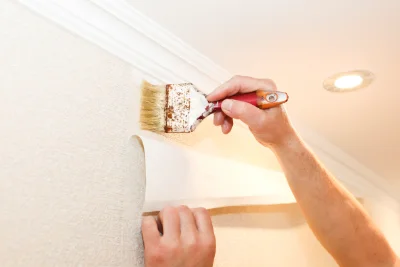 Pose de papier peint à Hattmatt — revêtements muraux et toiles de verre